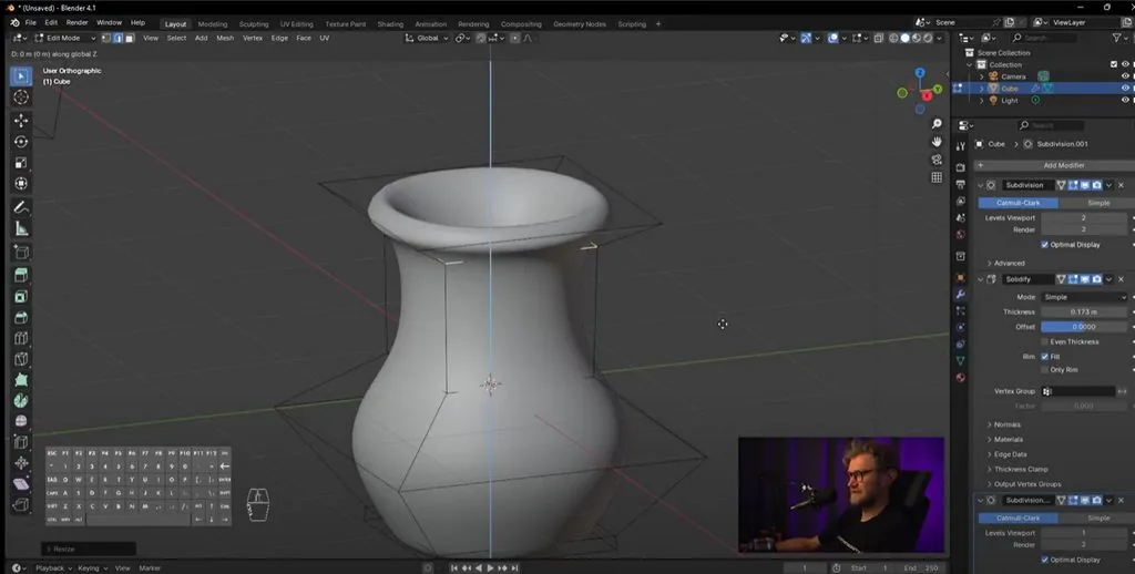 Slightly expand the shape of the jug's neck