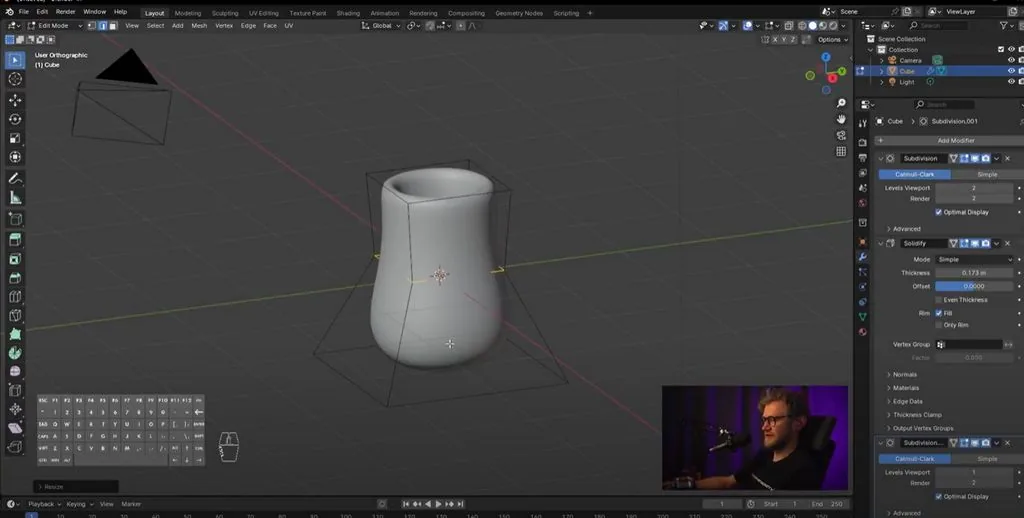 It turns out that you can edit a rounded shape with just a couple of polygons.