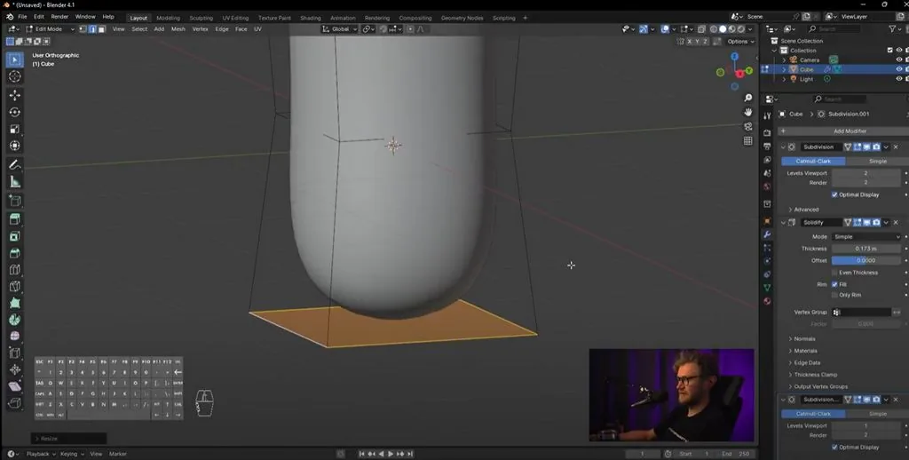 Let's make the base of the jug a little smaller