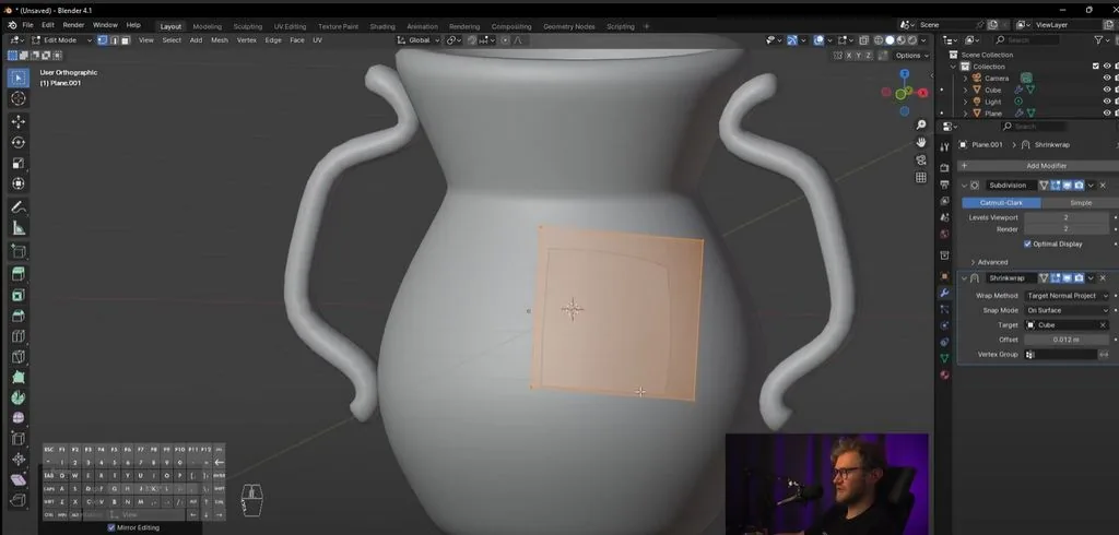 Let's make Shade Smooth and press Tab