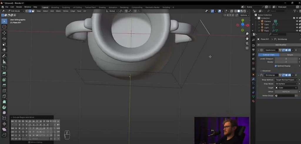 We can play with how far our shape is from the geometry