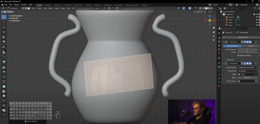Let's make it flatter so that the label is the right thickness