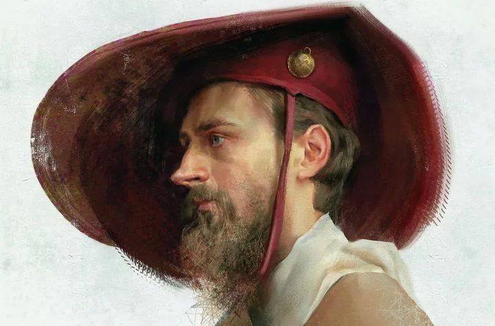Realistic portrait, work of the curator of the Digital Painting course by Yana Struchok