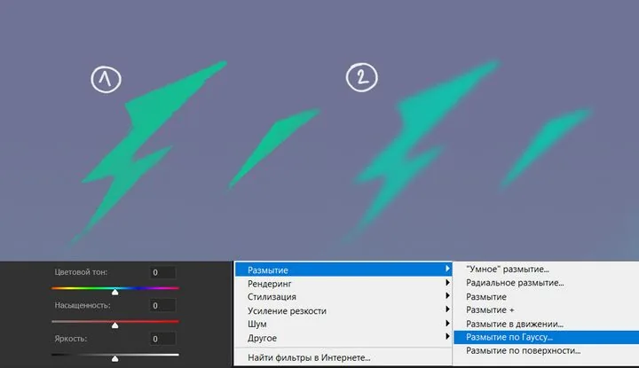 Choosing the degree of blurring we need