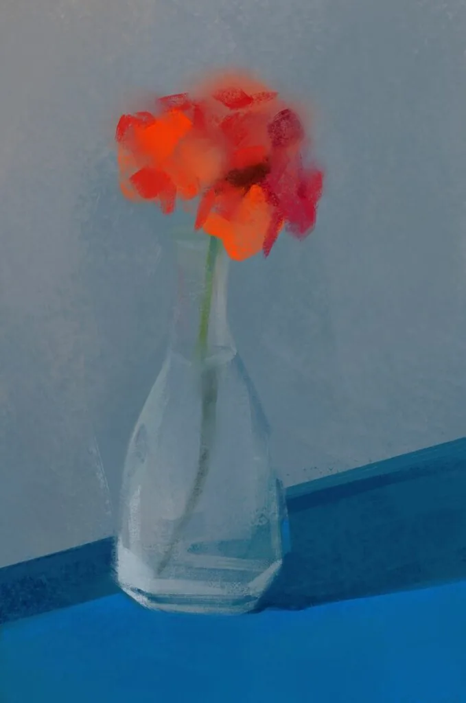 Based on the reference, create an expressive image in your own way