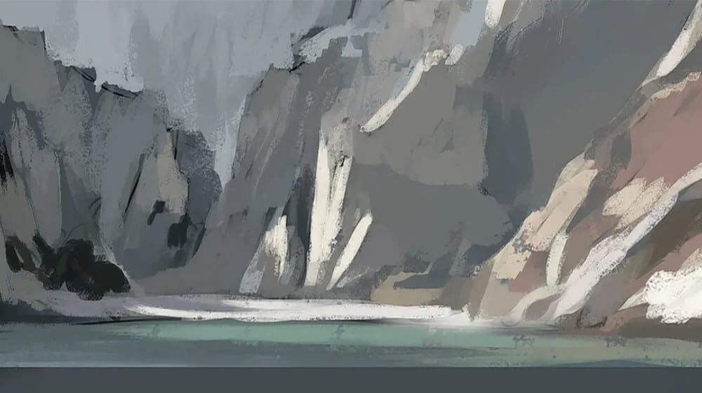 Fewer details in the background