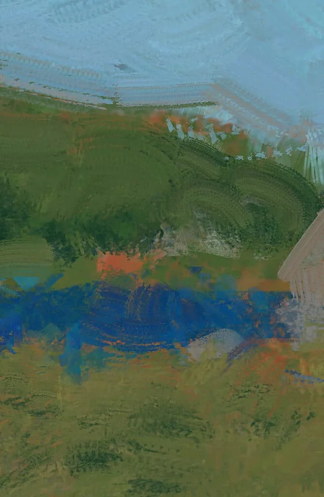 Mix brush creates an effect similar to oil painting