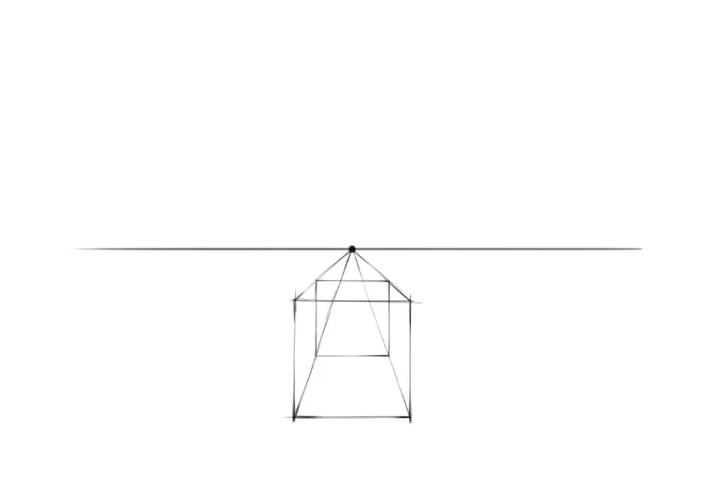 Connect the marked points to complete the construction.
