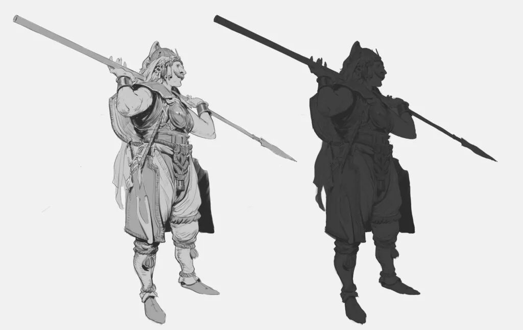 Keep the idea: by pose and movement, clothing and attributes