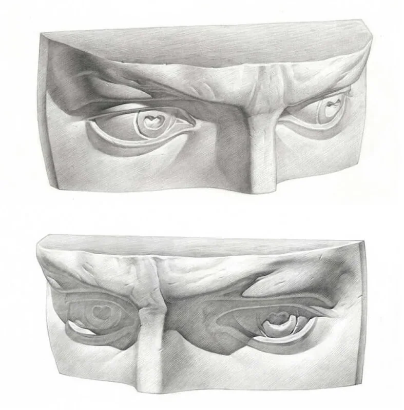 How to draw a person's eyes