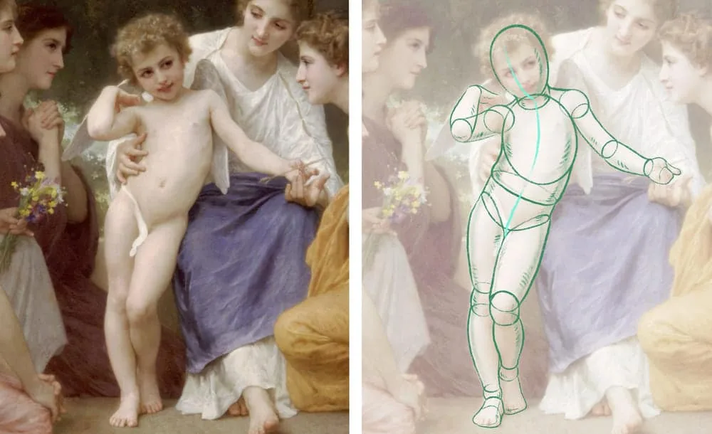How to draw a child step by step with a pencil