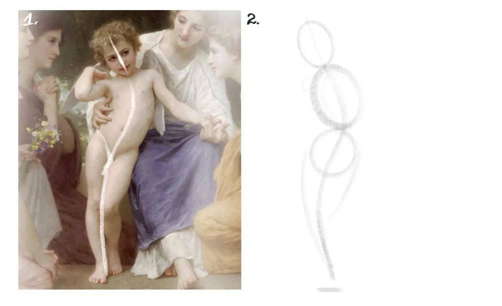 Practice: drawing a child step by step