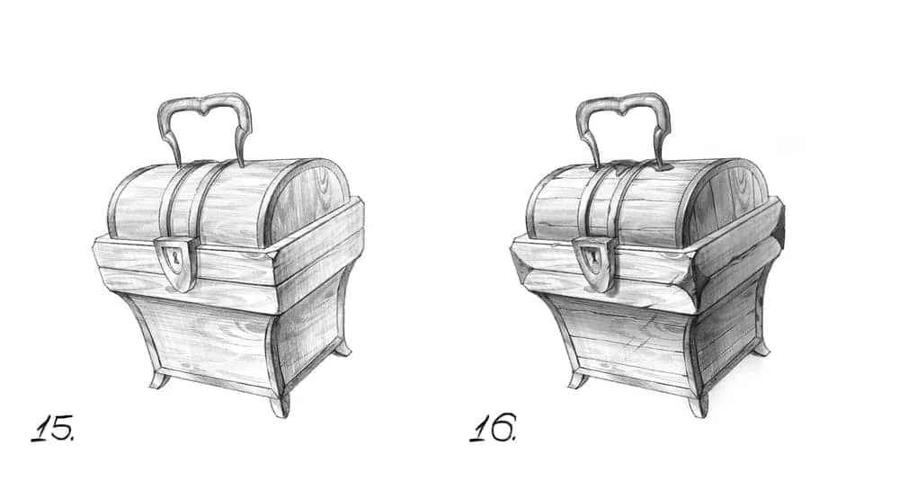 This way our chest will not look new, but видавшим виды