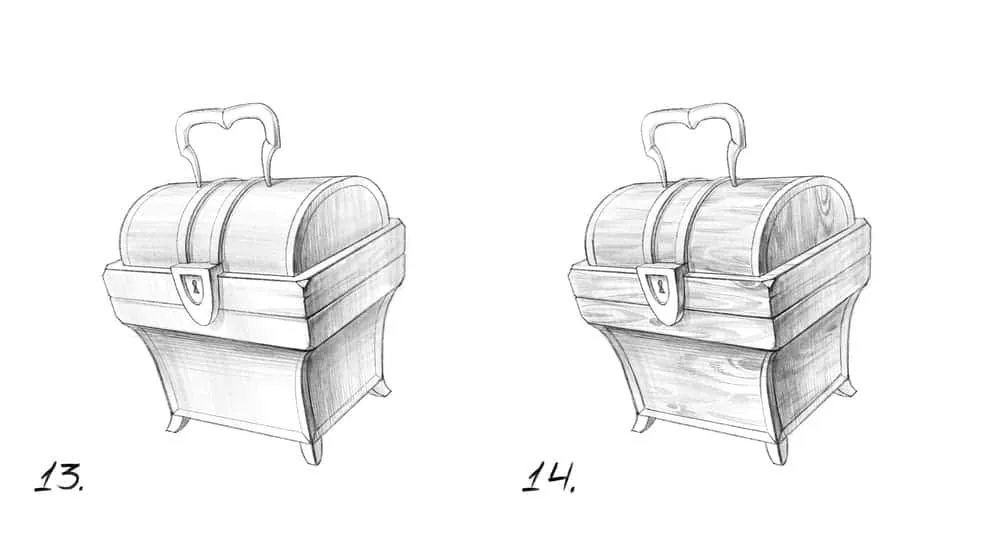When the volume is collected, you can add the texture of the wood