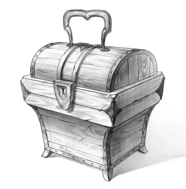 How to draw a chest