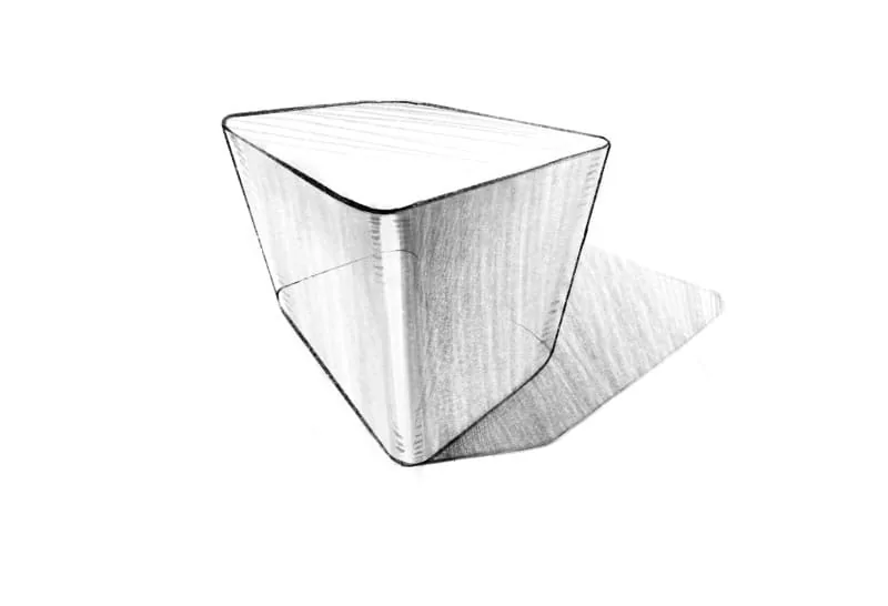 The cube sketch is ready