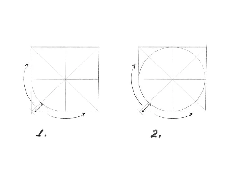 Drawing lesson 2. Drawing a sphere