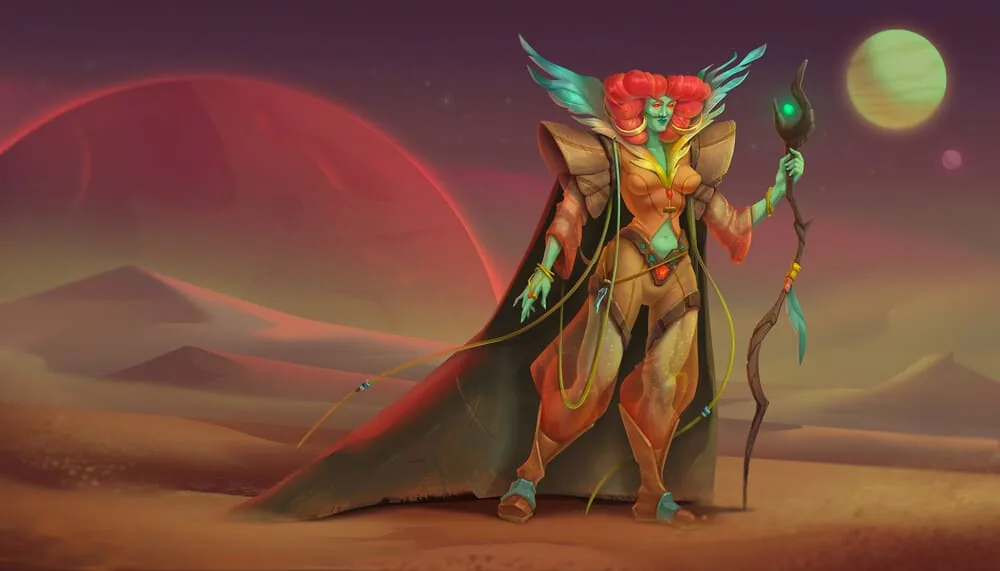 Example of rendered character