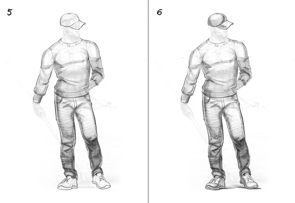 Add tone to the pants and sweater