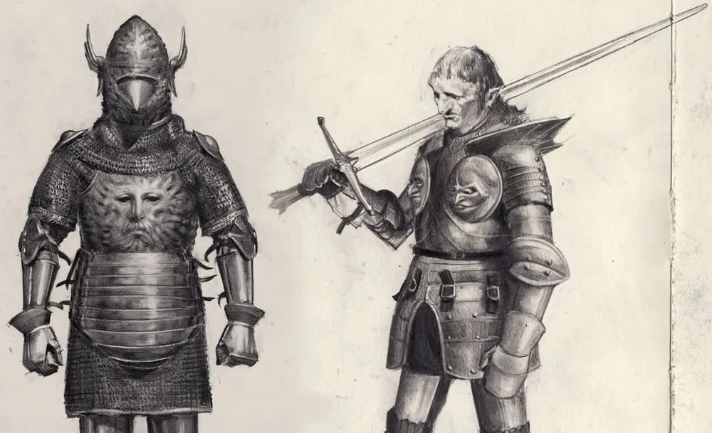 Now about the main thing: iron and steel were used to create chain mail armor and metal plates