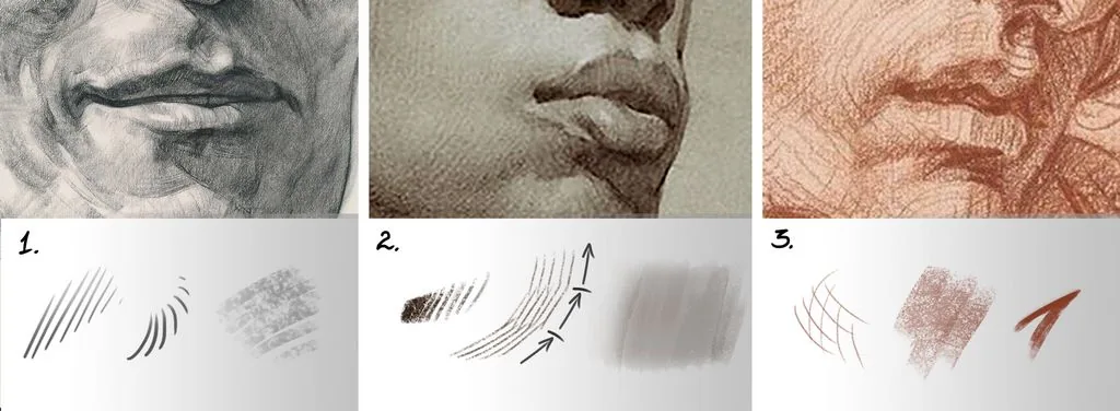 The fullest lips are the second ones, compared to the others