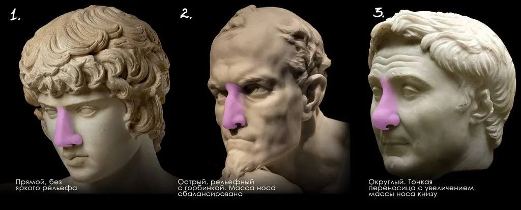 The silhouettes of Antinous, Mephistopheles, and Gnaeus Pompey are very different from each other