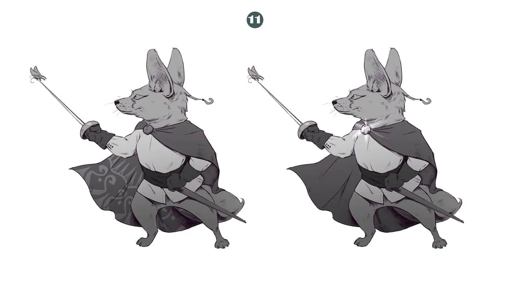 Silhouette is your best friend at the initial stage