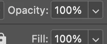 We need to adjust the Opacity or Fill parameter