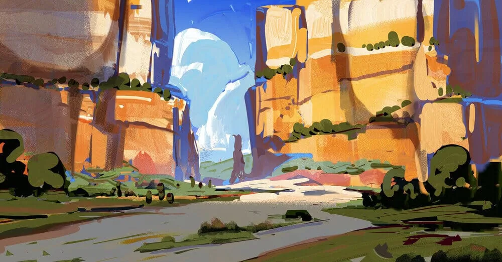 strokes immediately become more saturated and textured