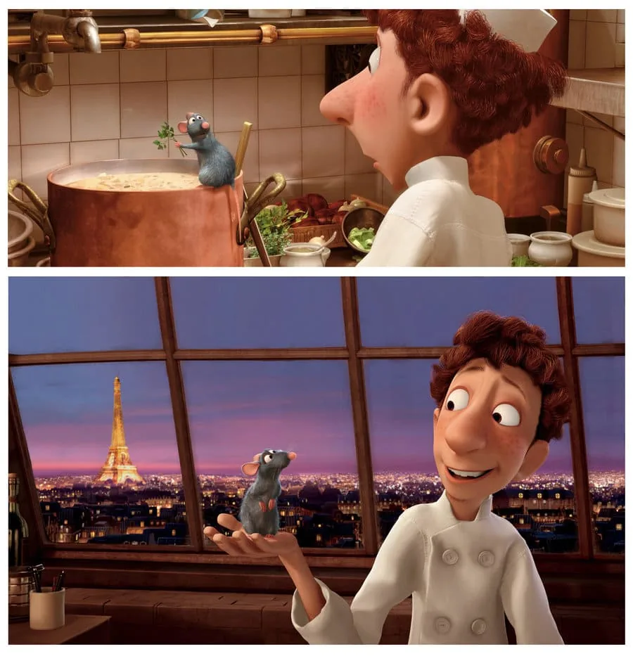 Color scheme in the animated film Ratatouille