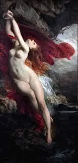 In the second painting by Jules Louis Masher «Andromeda chained to the rock» dynamics is very strongly felt, the figure is shifted from the center diagonally to the left, the landscape also helps to feel the movement.