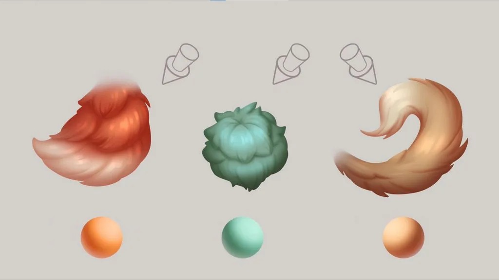 With a large soft brush we add a gradient to the transition