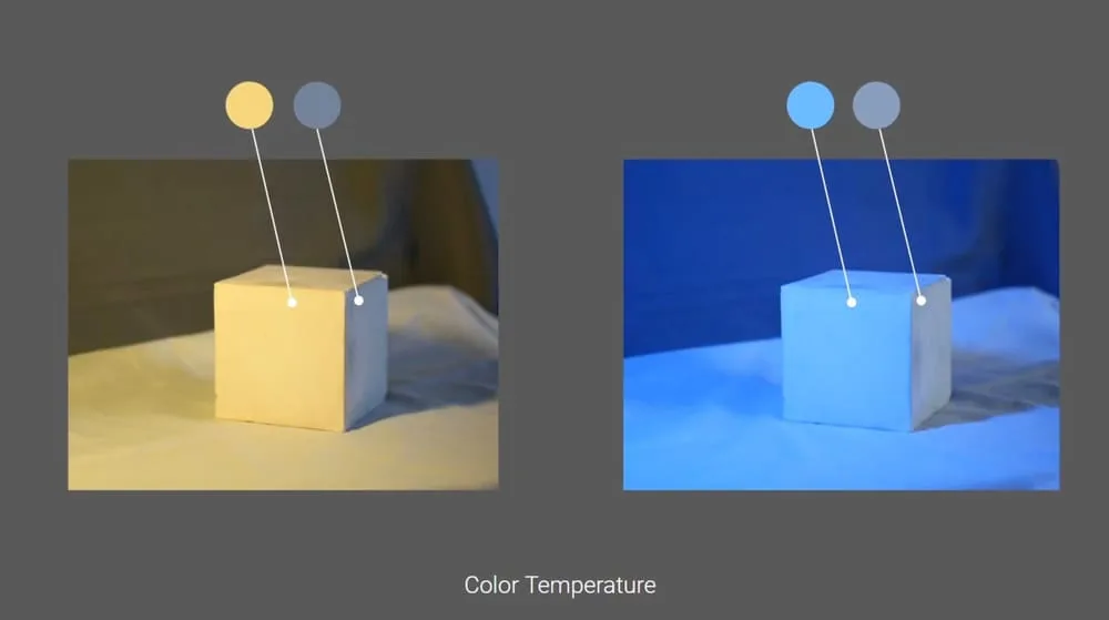 The influence of light on color perception