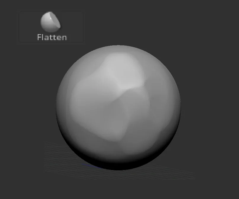Flatten brush