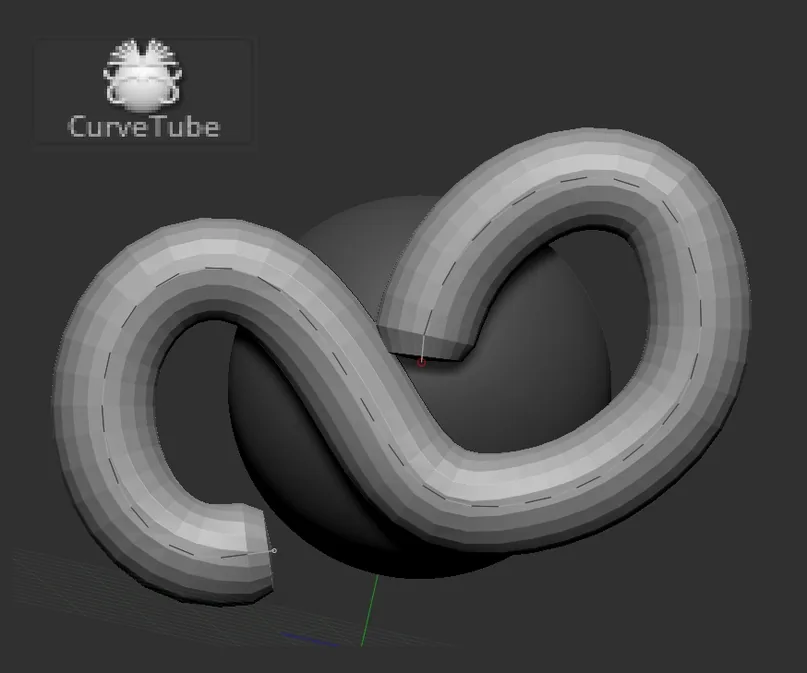 Review of the most popular Zbrush brushes — Brush CurveTube / CurveTubeSnap