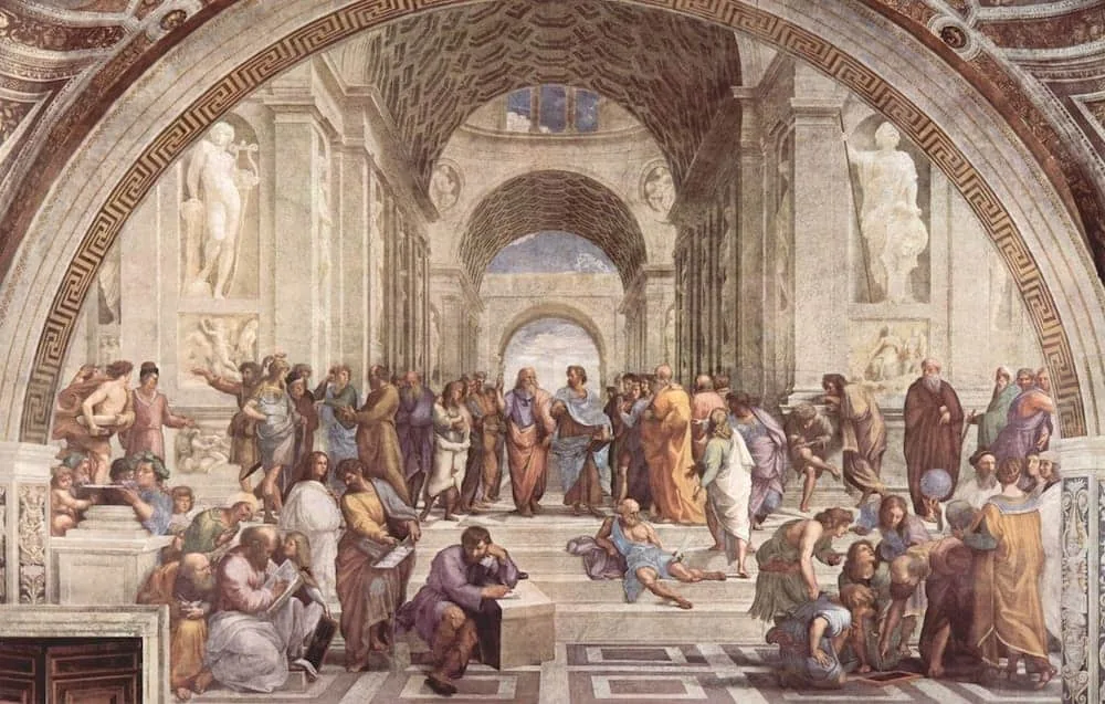 The School of Athens. Work by Raphael Santi