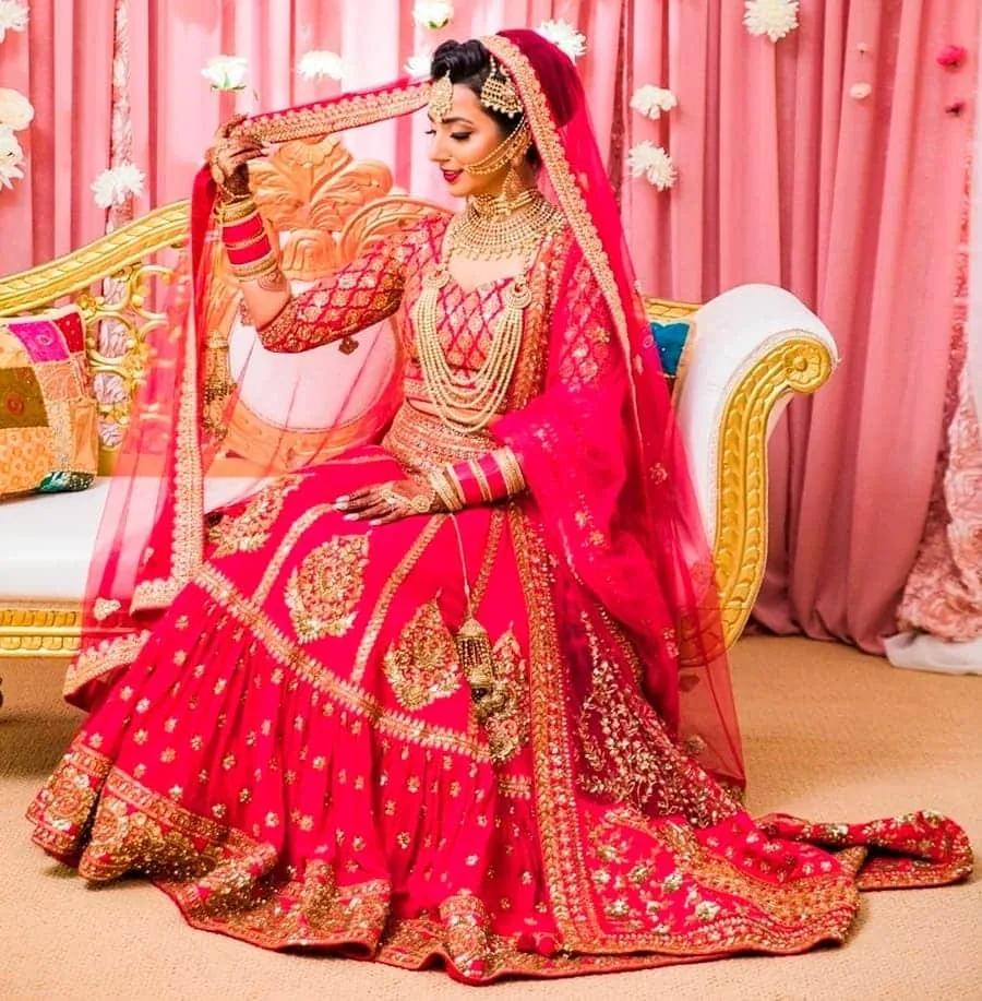 Wedding sari in India