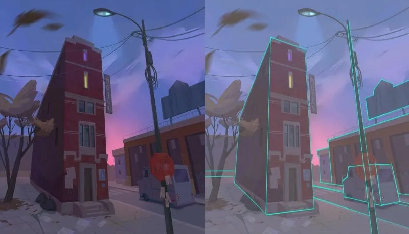 Linear three-point perspective. Author: Valeria Lugovaya