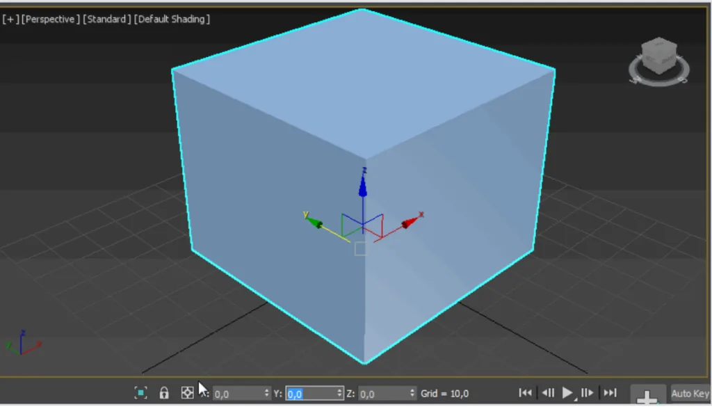 Dealing with the 3Ds Max interface. Command panel and other main panels of the program — Object coordinates panel and units of measurement