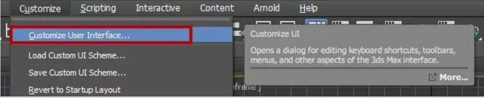 Understanding the 3Ds Max interface. Main toolbar, projection windows — You can create a new panel in two ways: (6)