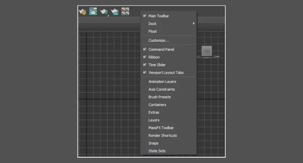 Understanding the 3Ds Max interface. Main toolbar, projection windows — Main toolbar (Main Toolbar) (4)