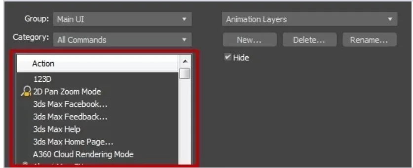 Understanding the 3Ds Max interface. Main toolbar, projection windows — You can create a new panel in two ways: (10)
