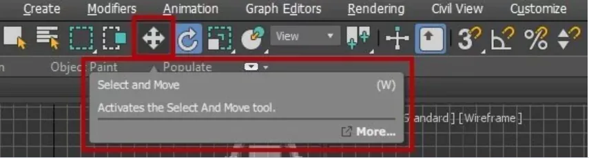 Understanding the 3Ds Max interface. Main toolbar, projection windows — Main toolbar (Main Toolbar)