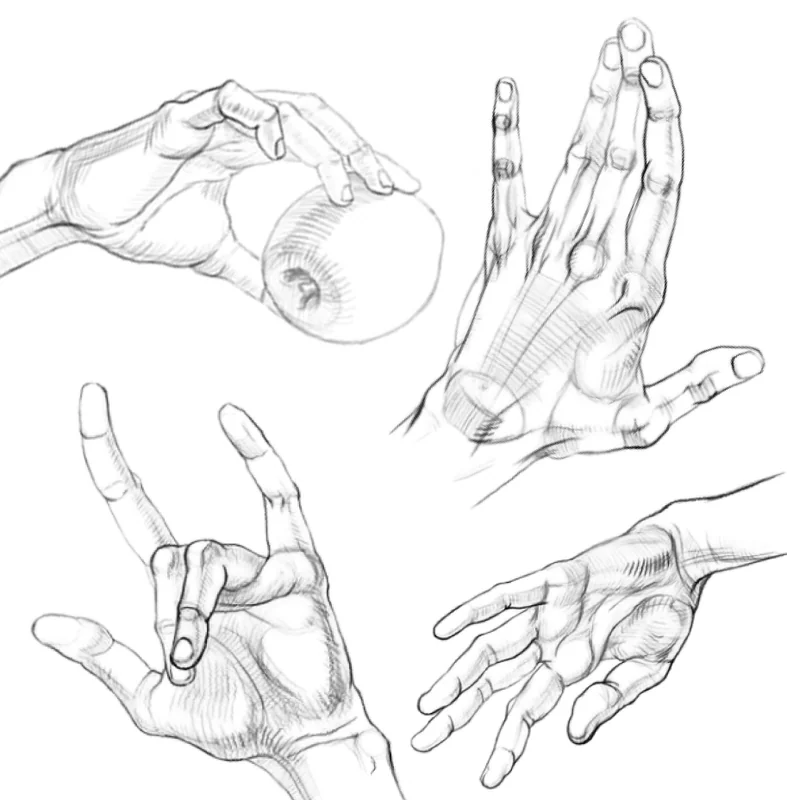 How to draw hands correctly