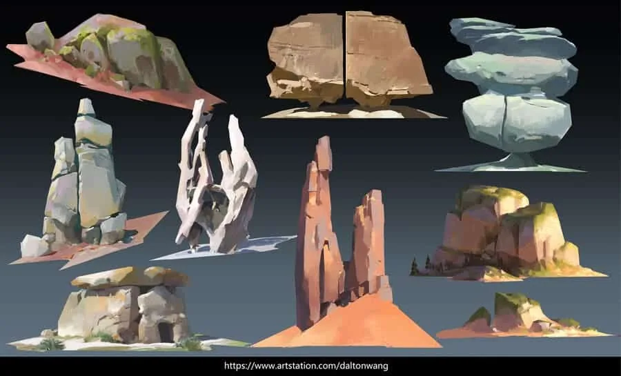 Working with shades of stone