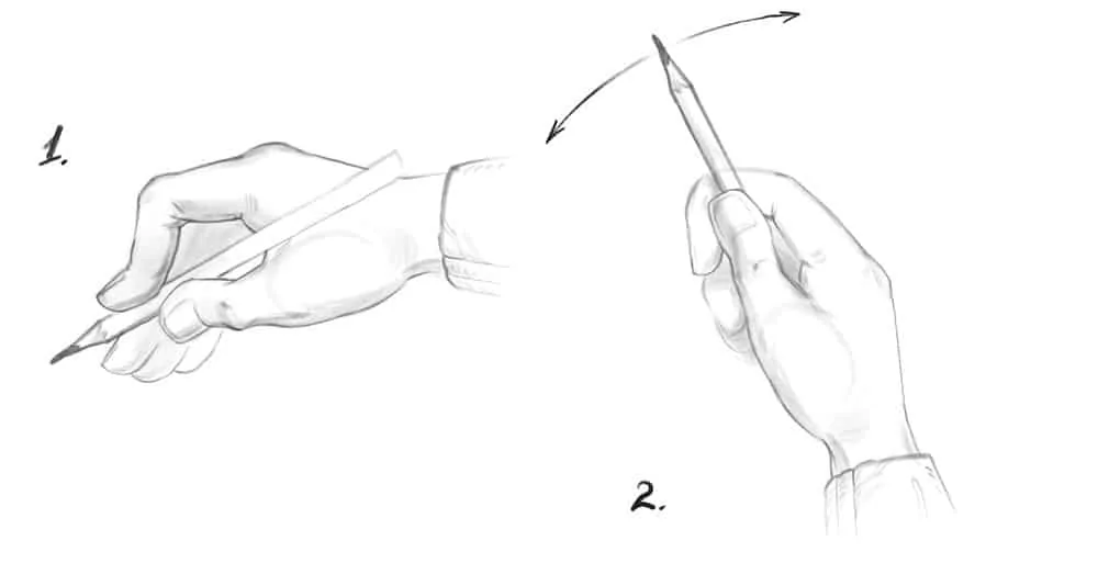 Setting hand movement