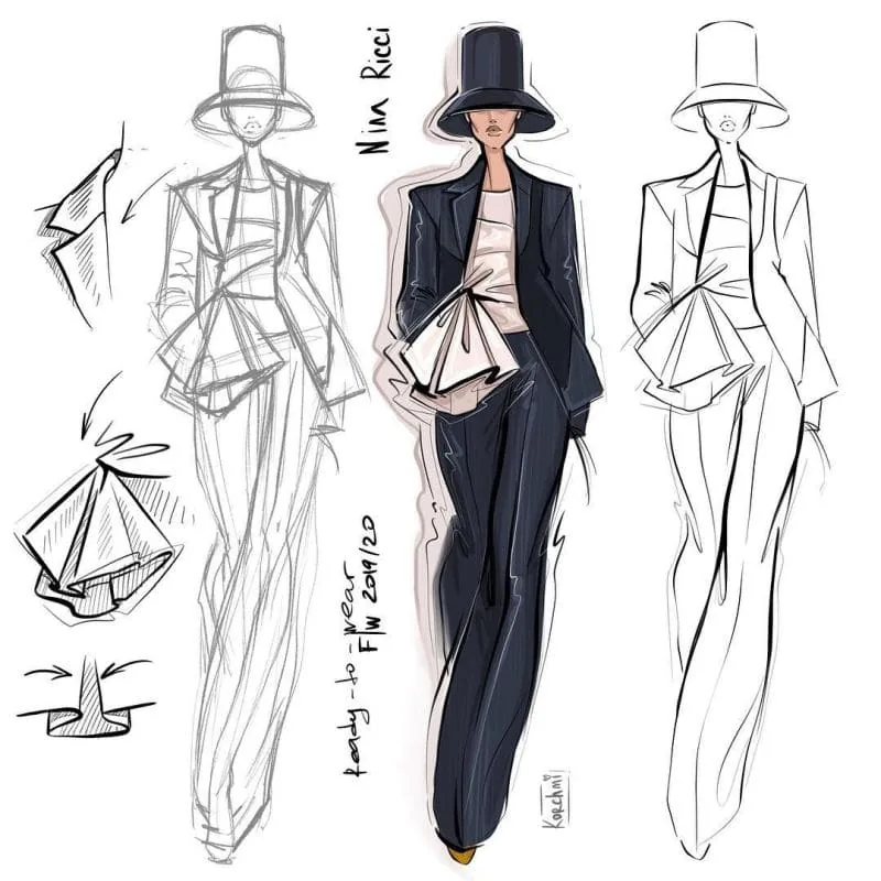 Fashion sketching