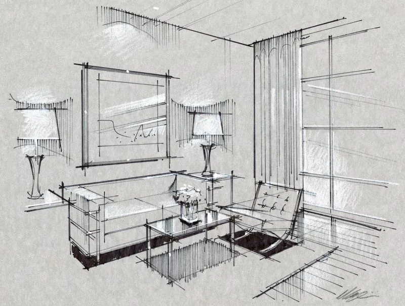Interior sketching