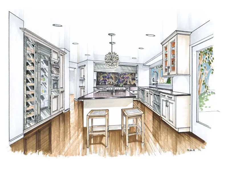 Interior sketching