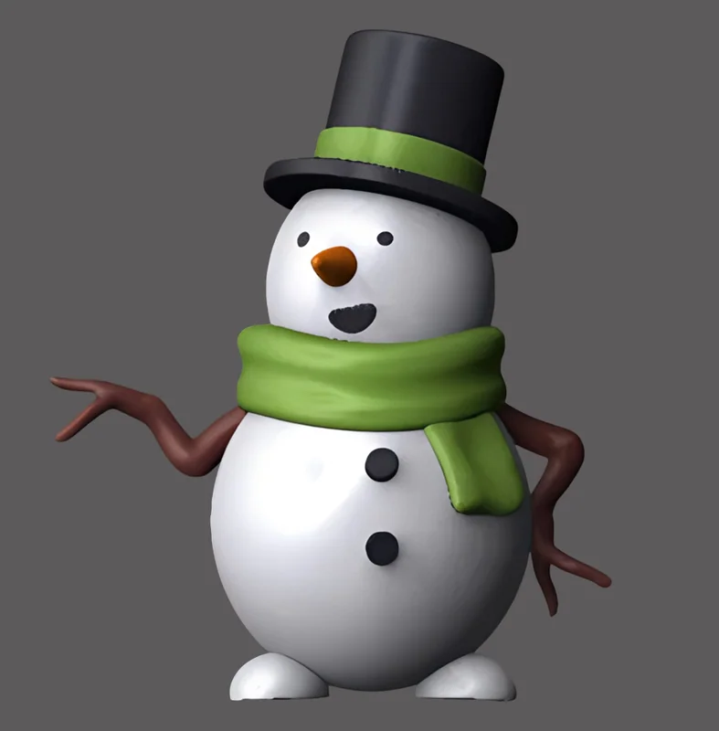 Sculpting lessons in ZBrush for beginners: creating a 3D snowman model